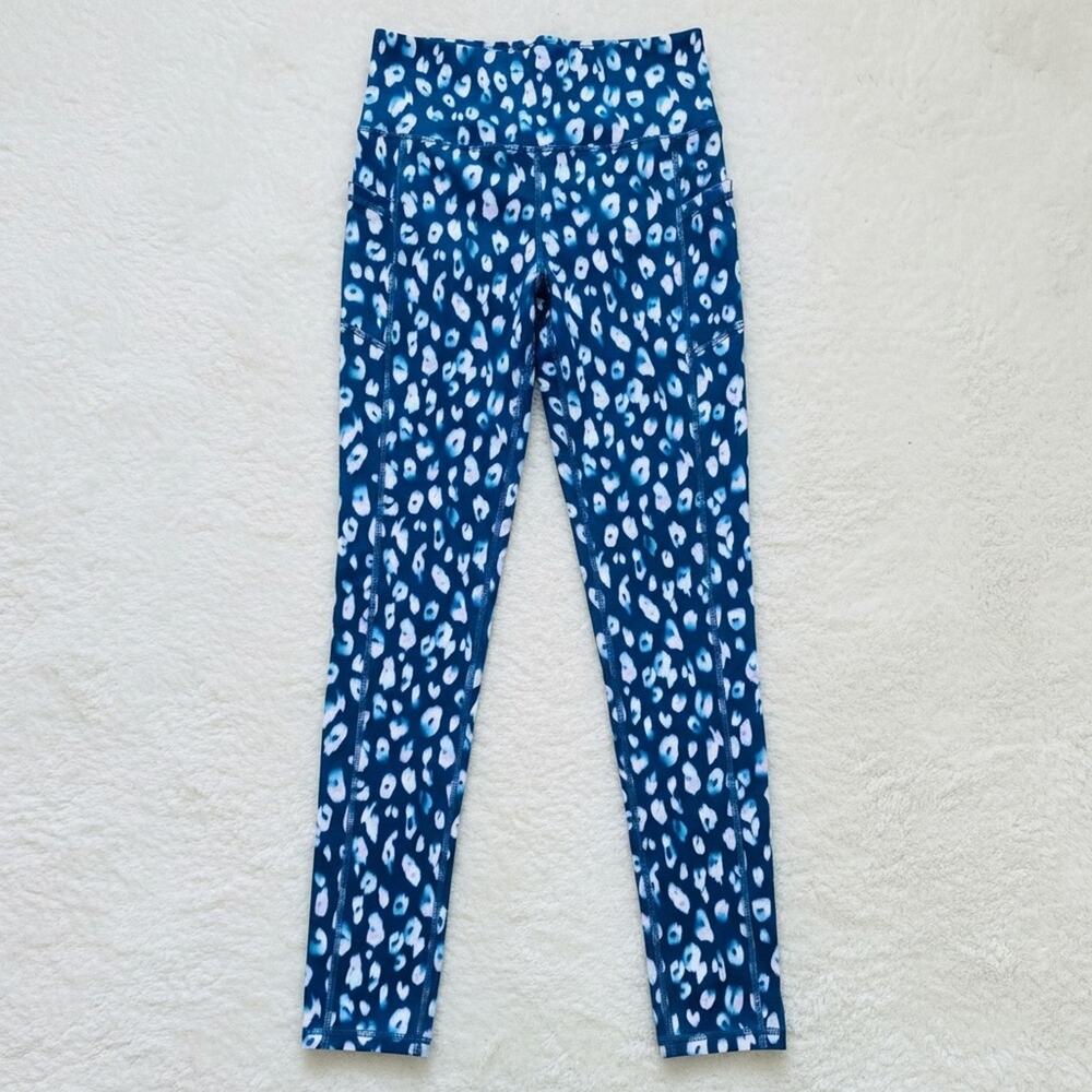 Gaiam Women's Teal Green Pink Cheetah Print Athletic Leggings - Size S
b83